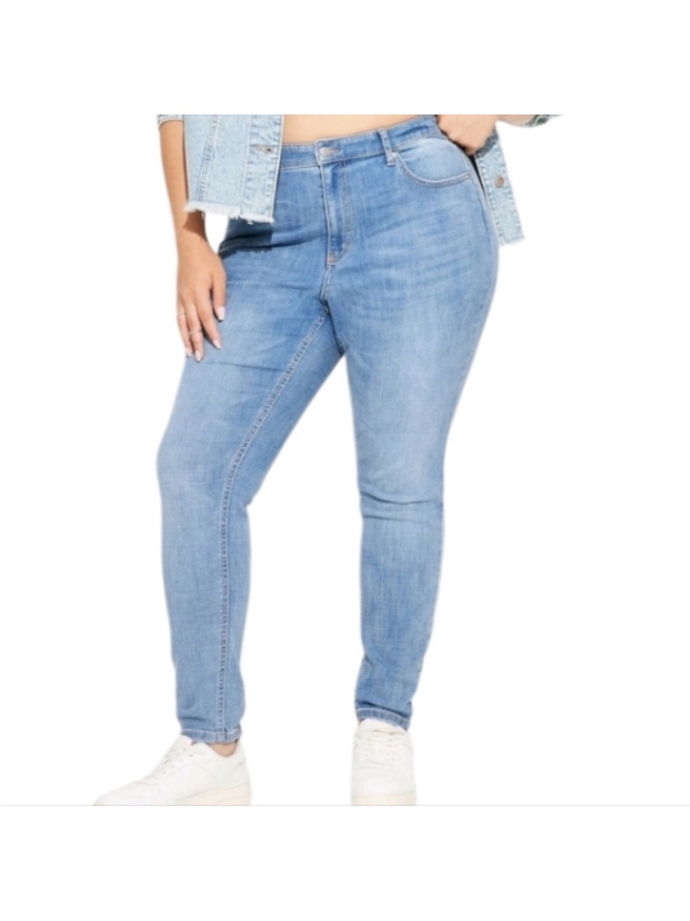 4/$25 NWT Universal Thread High-Rise Super Stretch Skinny Jean's Plus Sz 28